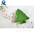 Christmas Tree Shape Ceramic Serving Plates Dishes